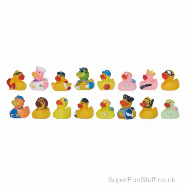 Lucky Dip Rubber Duck (5cm) - Surprise Selection | Small Rubber Ducks For Sale | SuperFunStuff.co.uk