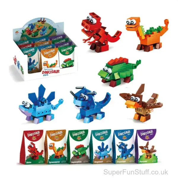 Make Your Own Mini Dinosaur Block Set - 8cm