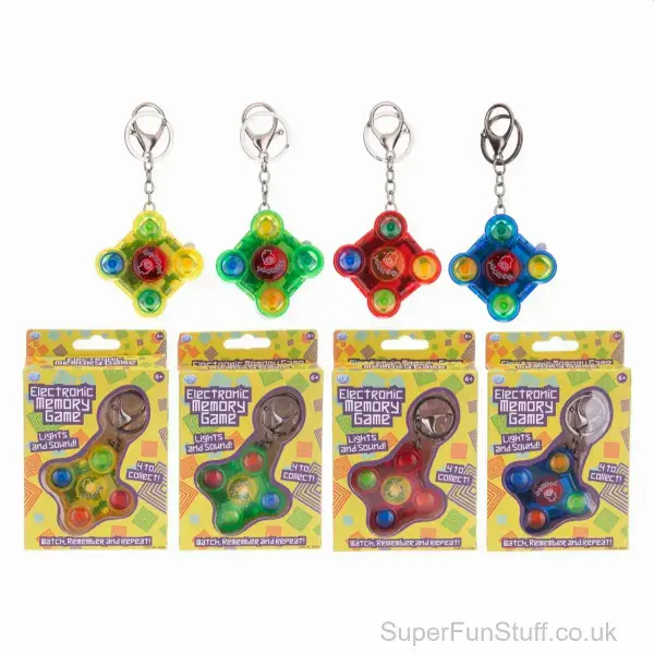 Memory Games Brain Training Keyring | Watch & Repeat Patterns