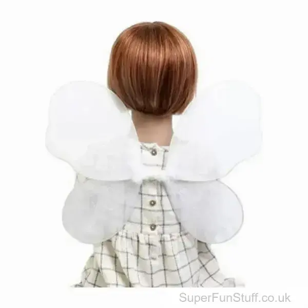 Mini Fairy Wings - Glitter White Or Pink | Girls Fancy Dress | SuperFunStuff.co.uk