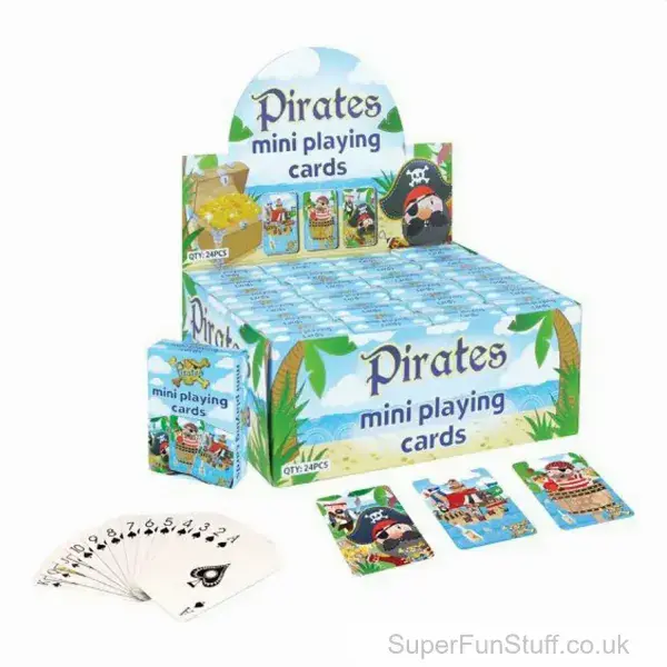 Pirate Mini Playing Cards - Swashbuckling Fun for Card Games & Party Bag Fillers For Kids