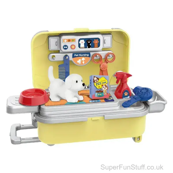 Mini Puppy Pets Travel Kit Toy - 15cm | Gifts For Girls