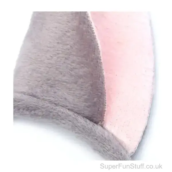 Mouse Ears Headband - Pink and Grey | Girls Fancy Dress Item