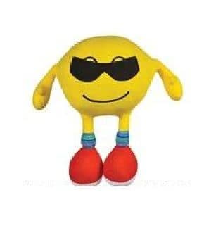 Novelty Emoji Soft Plush Toy - Cool Shades Smiley | Kids Gift