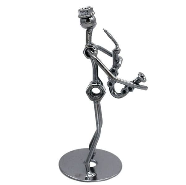 Nuts & Bolts Metal Figure - Saxophone Man | Desk Gifts