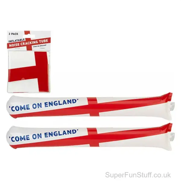 Pack of 2 Come On England Inflatable Hand Wavers - 58cm