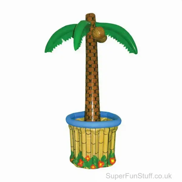 Inflatable Palm Tree Cooler - Tropical Party Essential for Chilled Drinks | Beach Party Inflatables UK