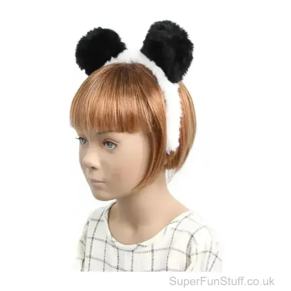 Panda Ears Fancy Dress Aliceband | Zoo Animal Themed Party Headband