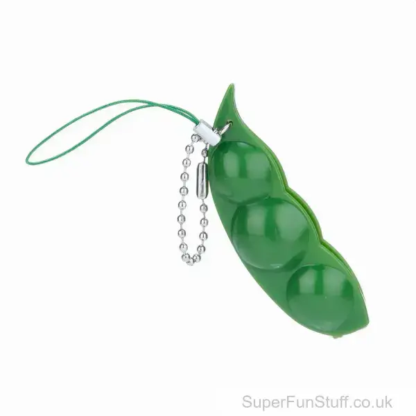 Pea Pod Popper Sensory Keyring - 7cm | Stress Toy Keychain
