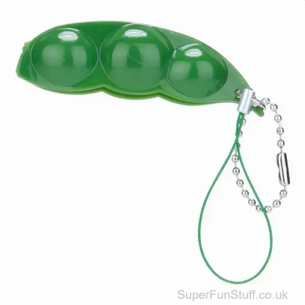 Pea Pod Popper Sensory Keyring - 7cm | Stress Toy Keychain