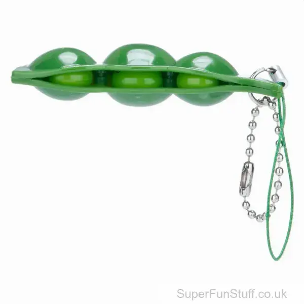 Pea Pod Popper Sensory Keyring - 7cm | Stress Toy Keychain