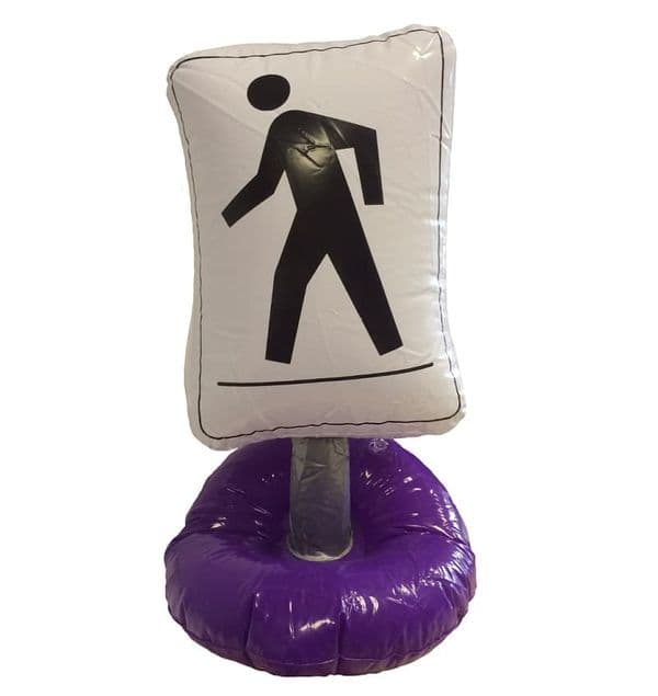 Pedestrian Road Sign Inflatable | Blow Up Novelty Toys