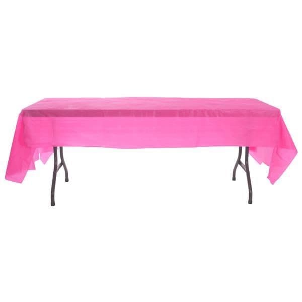 Pink Party Tablecloth - Wipe Clean Plastic Table Cover for Easy Clean | Ideal for Birthdays, Celebrations, and Events