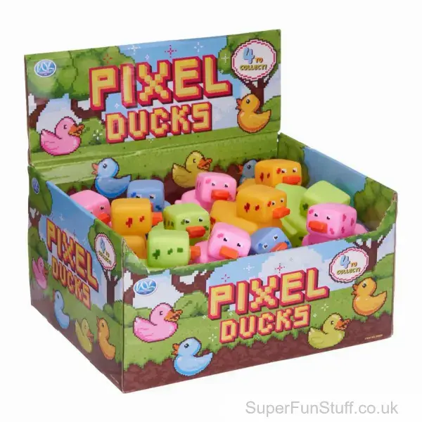 Pixel Block Rubber Duck Toy - 10cm | Rubber Ducks UK
