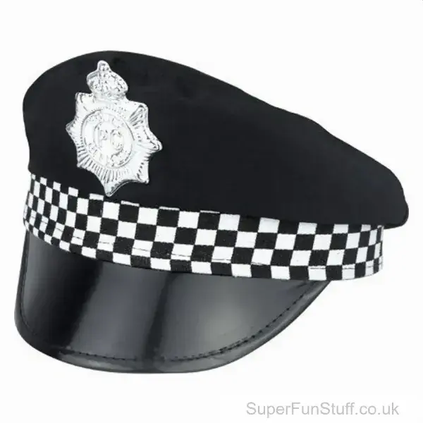 Police Officer Fancy Dress Hat - Adult Size | Costume Party Additions