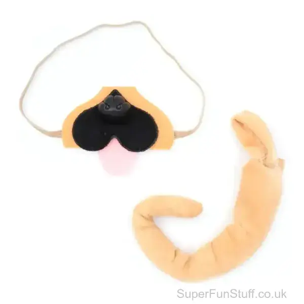Pug Dog Fancy Dress Set | Doggy Fancy Dress Outfit | SuperFunStuff.co.uk