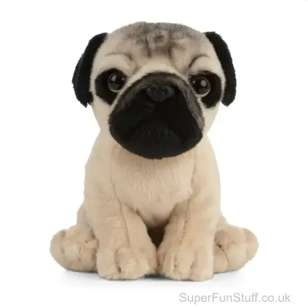 Pug Dog Teddy Bear Soft Toy  - 18cm
