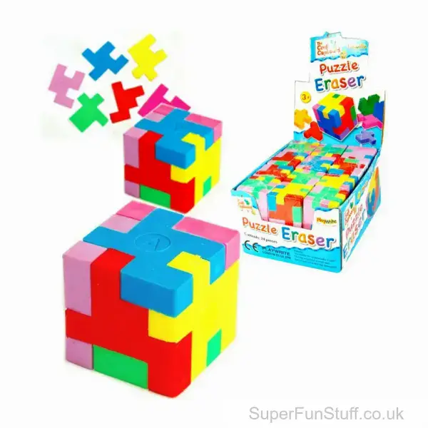 Puzzle Cube Eraser - 3cm | Stationery Gift Ideas For Children | Novelty Toy