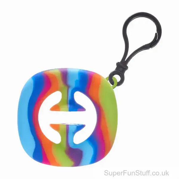 Rainbow Pop It Fidget Toy On Bag Clip - 8cm | Fidget Toy For Kids