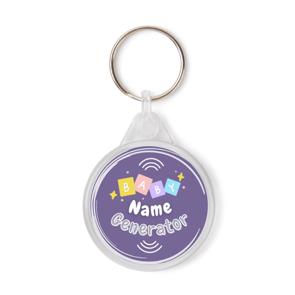 Random Baby Name Generator Keyring With 8000 Names | Present For Expecting Mum | Baby Shower Gifts