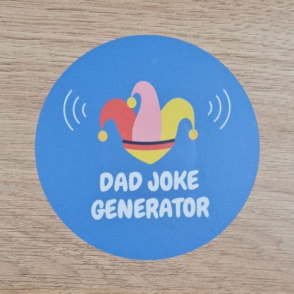 Random Dad Joke Sticker | Funny Office Gift For Men | Witty Kitchen Decor