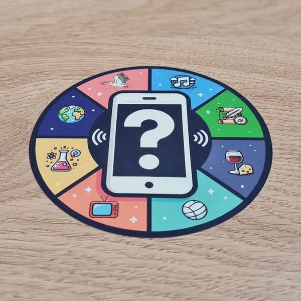 Random Quiz Question Sticker | Office Pub Quiz Gift Idea | Trivia Present For Him