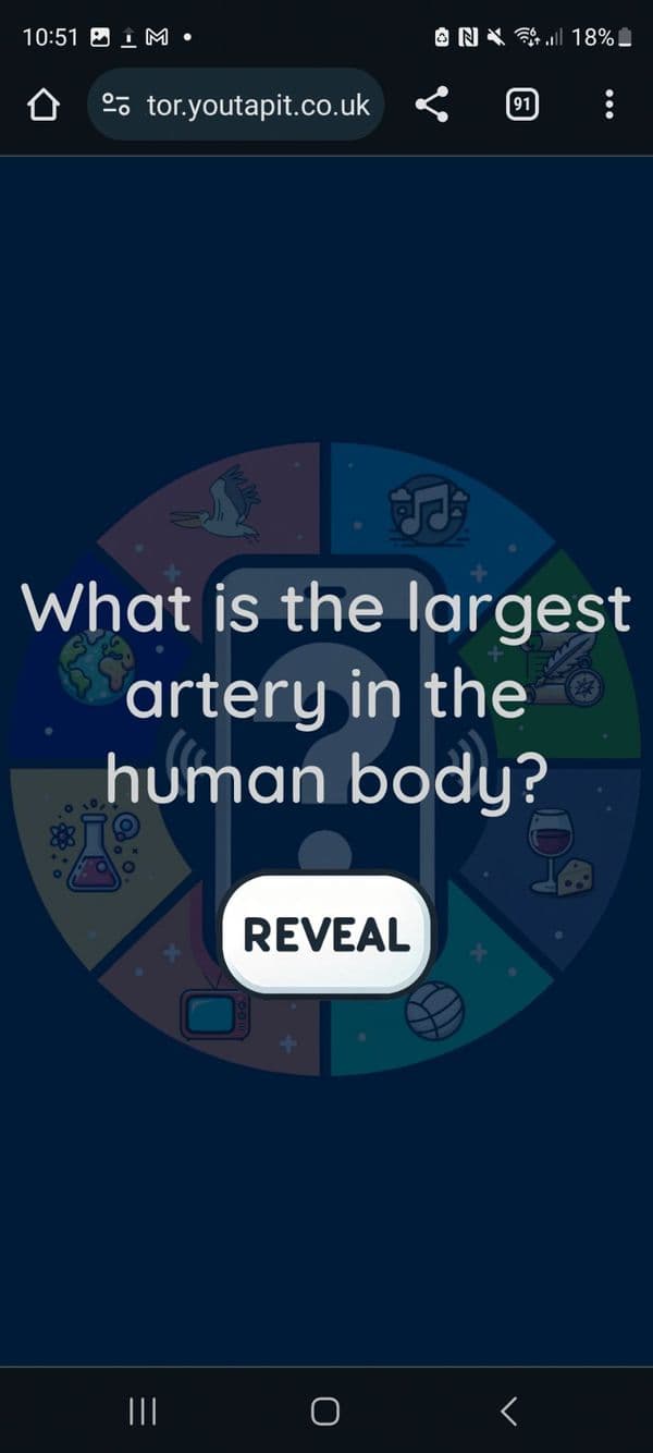 Random Quiz Question Sticker | Office Pub Quiz Gift Idea | Trivia Present For Him