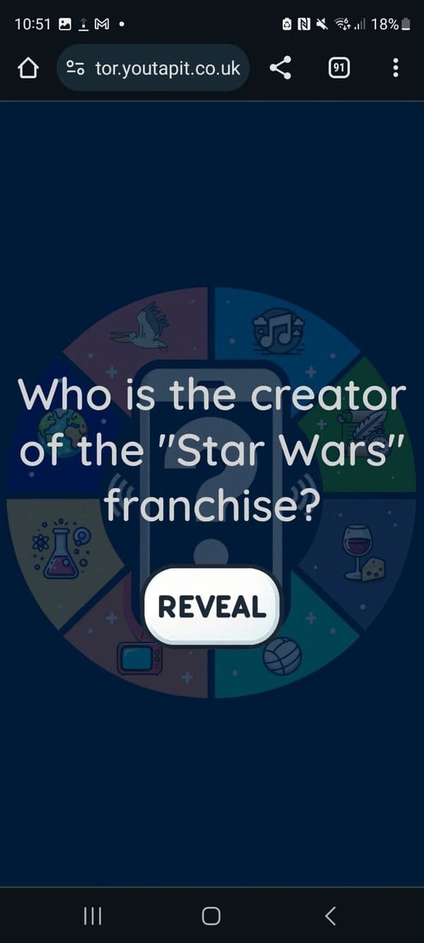 Random Quiz Question Sticker | Office Pub Quiz Gift Idea | Trivia Present For Him