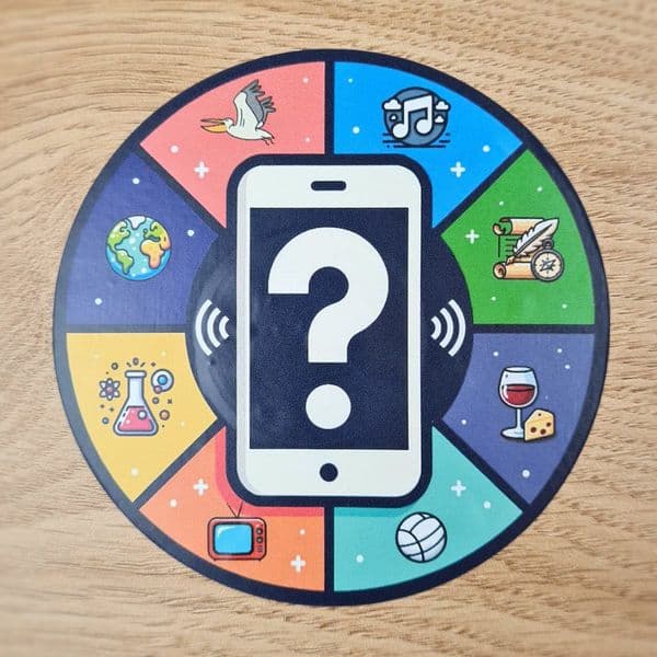 Random Quiz Question Sticker | Office Pub Quiz Gift Idea | Trivia Present For Him