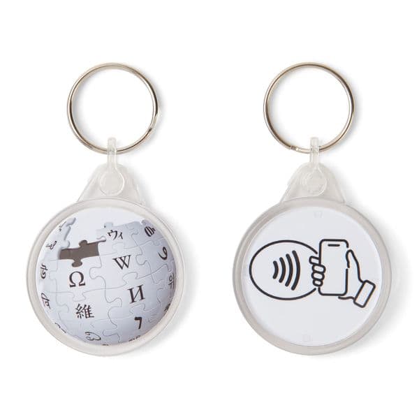 Random Wikipedia Page Generator Smart Keyring | Tap With Phone To Activate | General Knowledge Gift | NFC Gadget