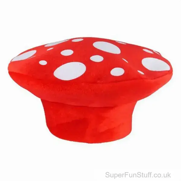 Red Mushroom Hat - Adult | Fancy Dress Party Accessory