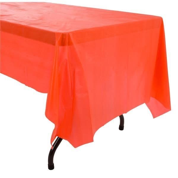 Red Plastic Tablecloths | Birthday Party Supplies | Wipe Clean Table Cover For Parties UK