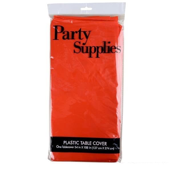 Red Plastic Tablecloths | Birthday Party Supplies | Wipe Clean Table Cover For Parties UK