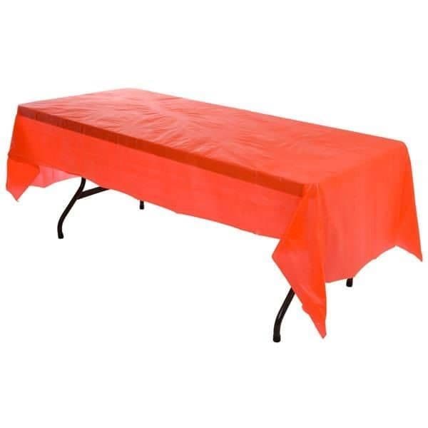 Red Plastic Tablecloths | Birthday Party Supplies | Wipe Clean Table Cover For Parties UK
