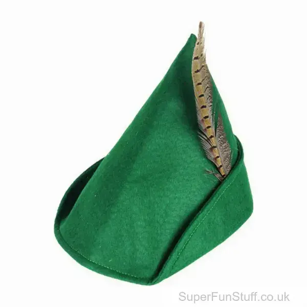 Robin Hood Green Fancy Dress Hat | Adult Costume Additions