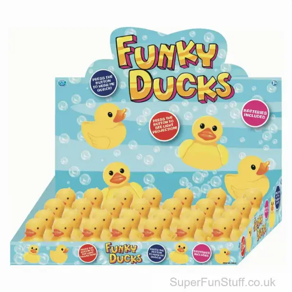 Rubber Duck Keyring With Lights & Sound | Little Rubber Duck For Sale | SuperFunStuff.co.uk