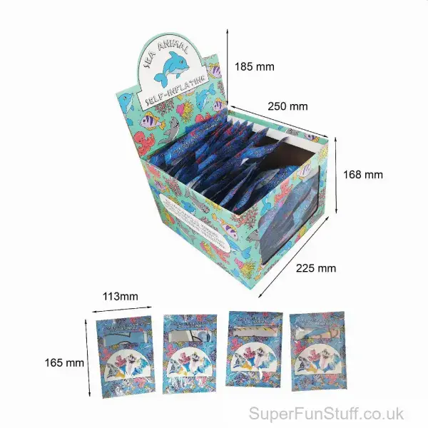 Self Inflating Inflatable Sea Creature (32cm) | Inflatable Under The Sea Animals UK