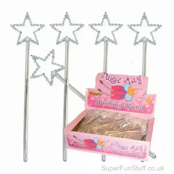 Silver Fairy Wand Toy - 17cm | Role Play Toys For Girls UK