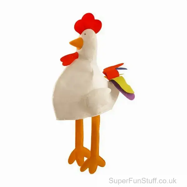 Soft Fancy Dress Chicken Hat - Adult | Farm Animal Party Dress Up
