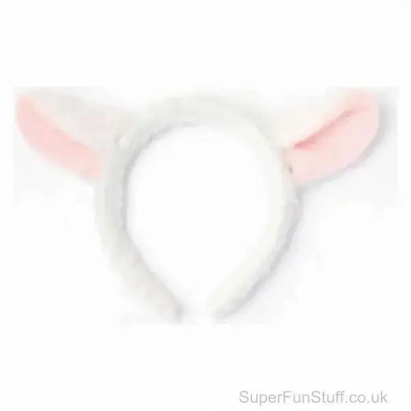Soft Lamb Ears Headband - Perfect for Farm Animal Fancy Dress Parties | SuperFunStuff.co.uk