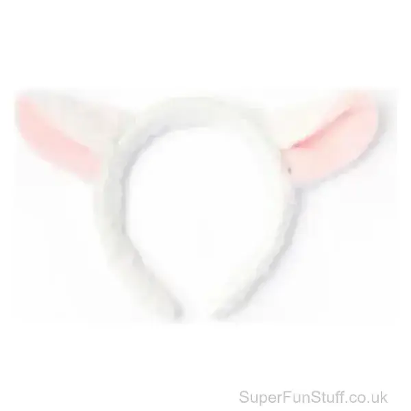 Soft Lamb Ears Headband | Farm Animal Fancy Dress Parties | SuperFunStuff.co.uk