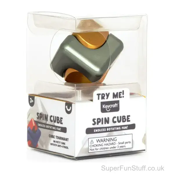 Spinning Cube Fidget Toy - 3.5cm