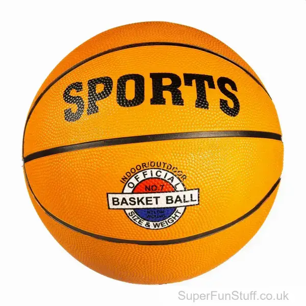 Standard Size & Weight Orange Basketball | Fun Sports Gift For Kids & Adults