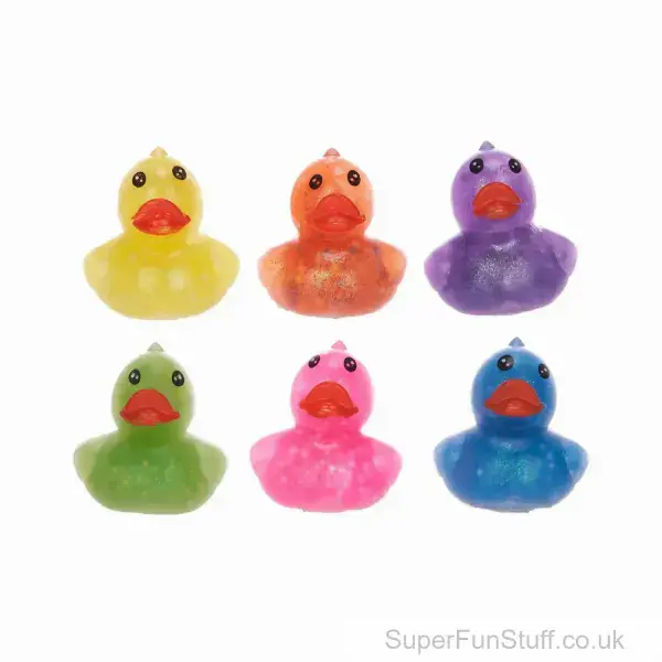 Sticky Splat Duck With Glitter - Sensory Fidget Toys | Fun & Stress Relief | SuperFunStuff.co.uk