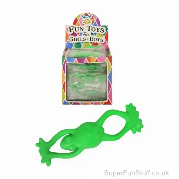 Stretchy Fidget Rubber Frog - 8.5cm | Party Bag Toys