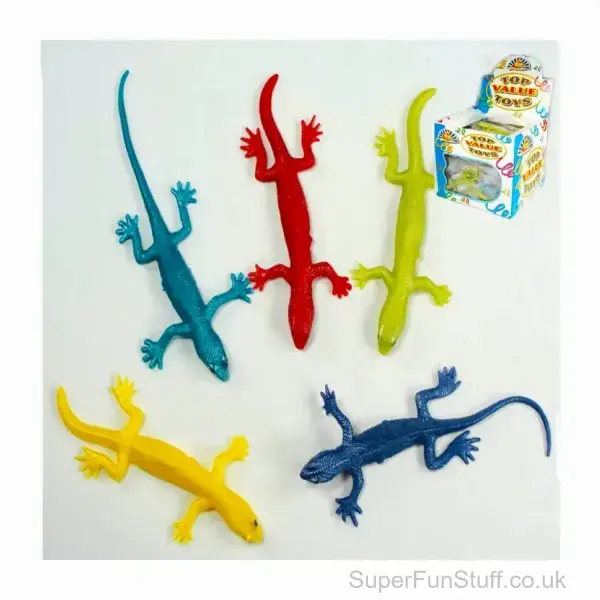 Stretchy Lizard Toy - 10cm | Sensory Toys For Kids | Party Bag Fillers