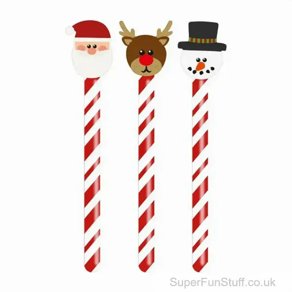 Striped Xmas Prop Pole Inflatable - 118cm