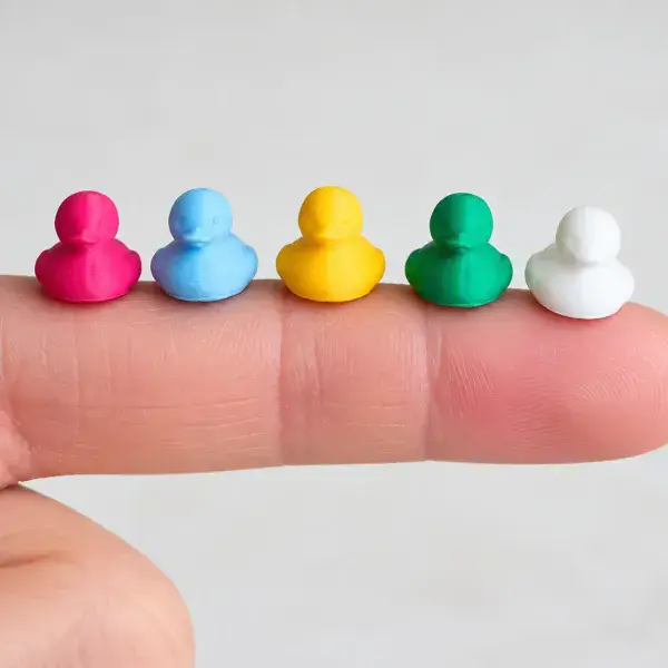 Tiny Ducks To Hide - 3D Printed - 1.5cm
