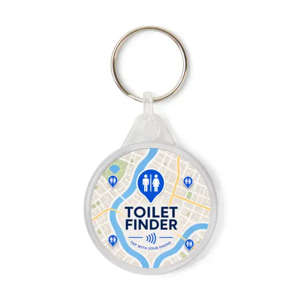 UK Toilet Finder Keyring - 5cm