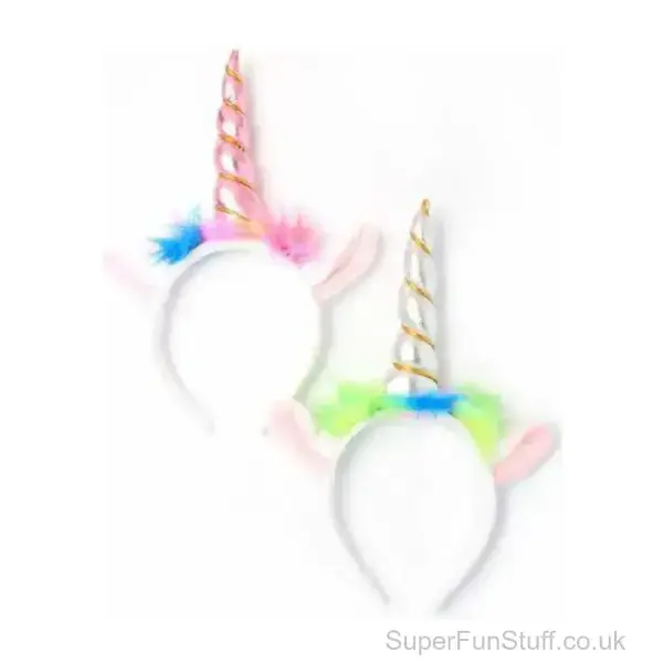 Unicorn Horn Fancy Dress Headband - Novelty Aliceband | Kids Gift Idea UK